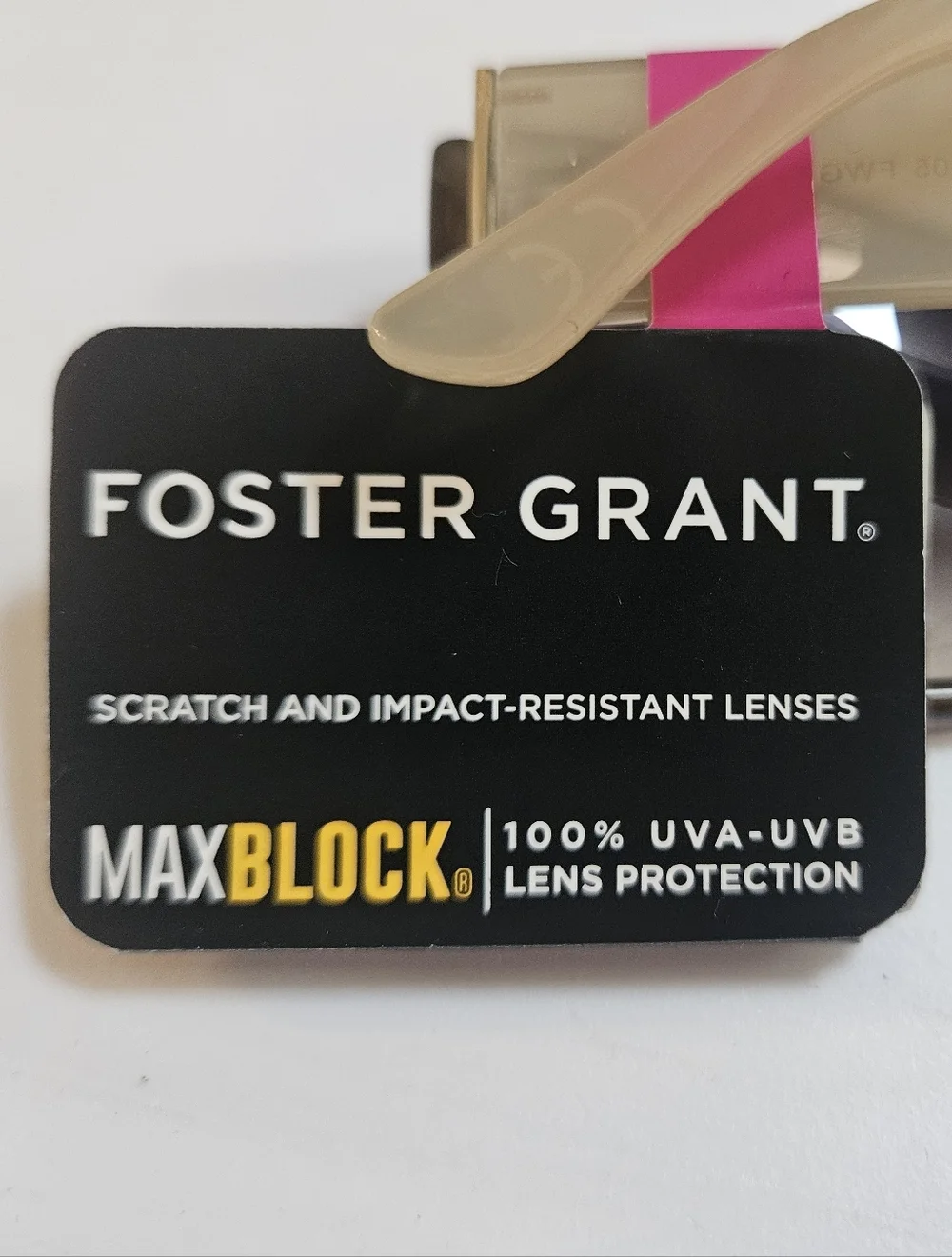 Foster Grant Tortoise Frame Sunglases Max Block Scratch Resistant New With Tags